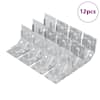 vidaXL Kinnitus 12 Tsinkkattega 106 x 55 x 1,5mm Teras