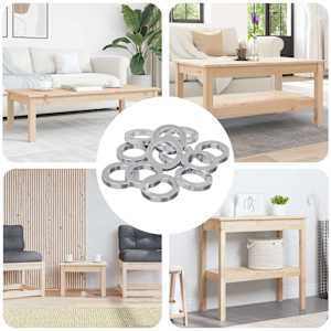 Jarní washer 12 pcs Bílá 13 x 1 mm Železo