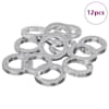 vidaXL Keenpaneel 12 tk Valge 13 x 1 mm Raud