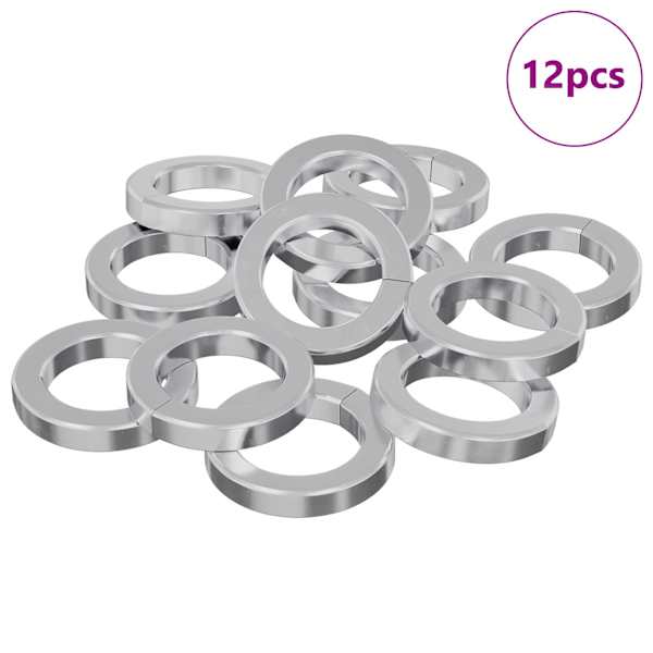 vidaXL Keenpaneel 12 tk Valge 13 x 1 mm Raud