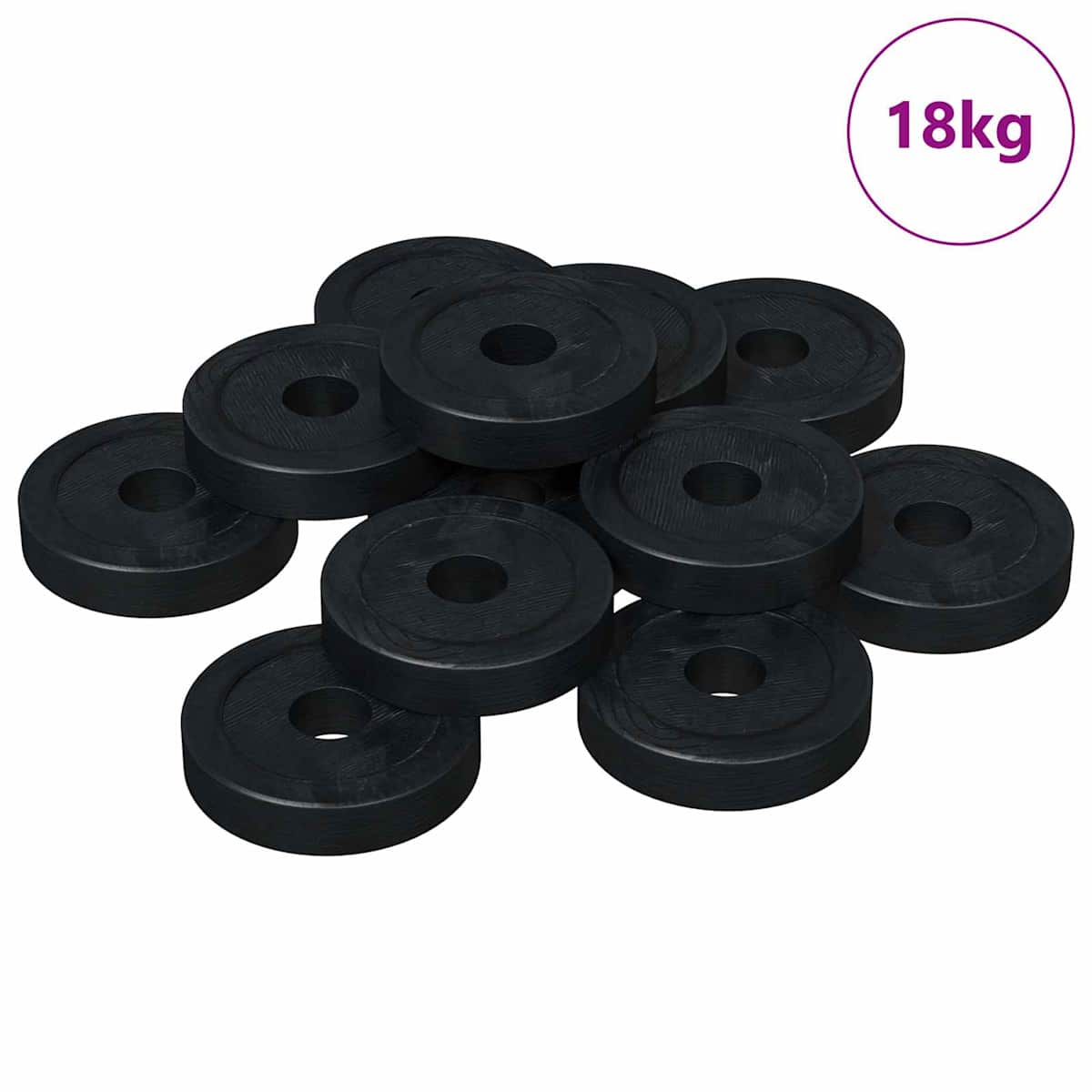 Velegnet til flade skiver 36000 stk. Sort ∅15 x 3 mm - Billede 2