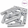 vidaXL P&auml;hkel 12 tk Tsinkkattega 60 x 12 mm Raud