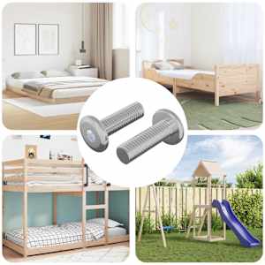 Vijak 2 pcs srebrna 8 x 25 mm Jeklo