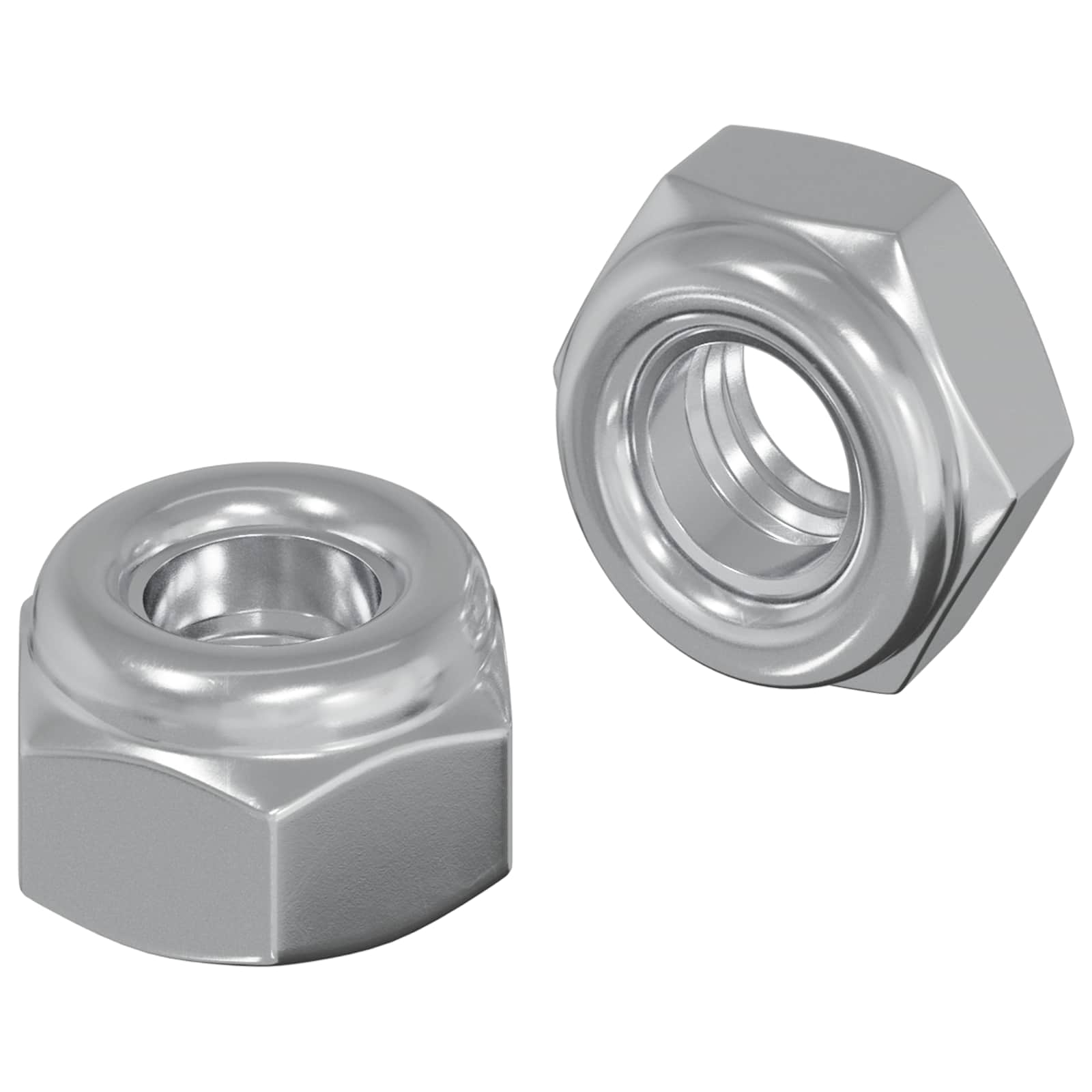 vidaXL Nucă 2 pcs Argintiu M6 x 10 mm Fier
