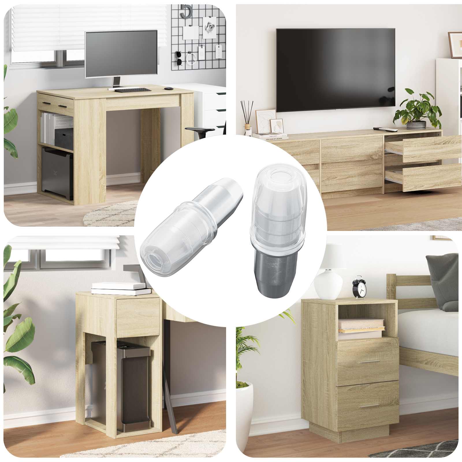 Plauktu stiprinājums 2 pcs Sudraba 7 x 16 mm Dzelzs