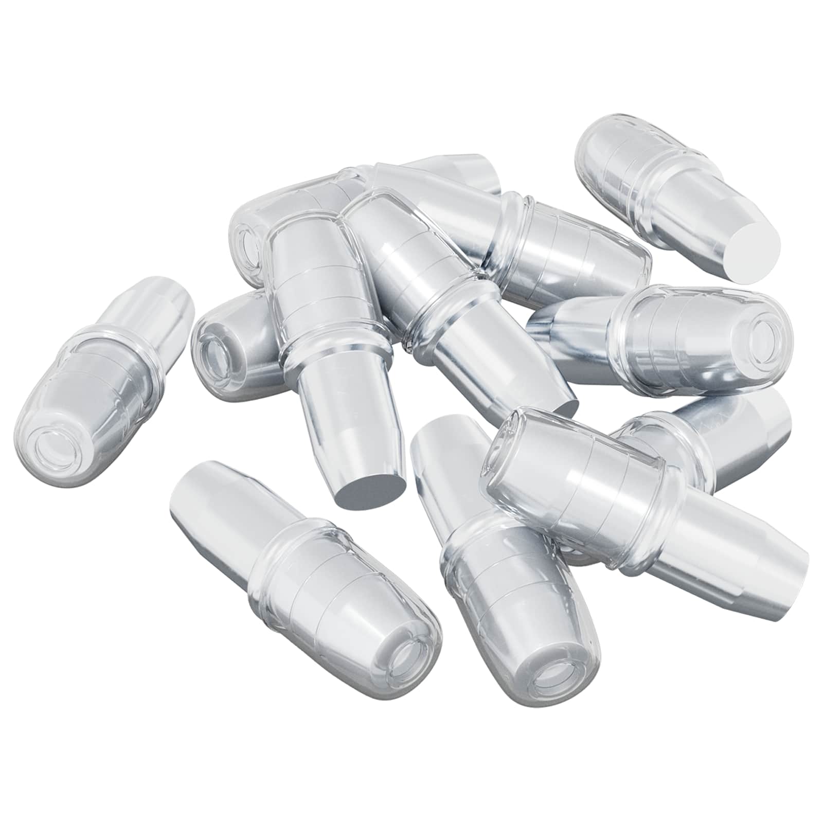 Thumbnail - vidaXL Regalstecker 12 pcs Silber 7 x 16 mm Eisen
