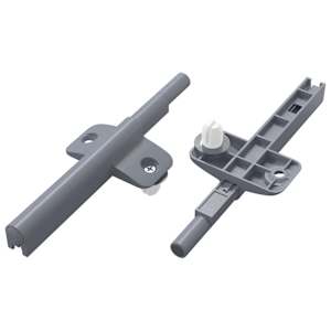vidaXL Pehme sulgemise dampner 2 tk Hall 125 x 47 x 15 mm PP