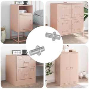 Polica Peg 2 pcs srebrna 8,6 x 8,6 x 14,6 mm Jeklo