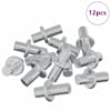 vidaXL Riiuli nael 12 tk H&otilde;bedane 8,6 x 8,6 x 14,6 mm Teras