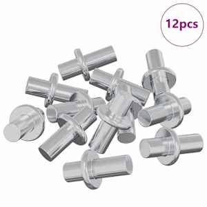 Policejní háček 12 pcs Stříbrná 8,6 x 8,6 x 14,6 mm Ocel - obrázek 2