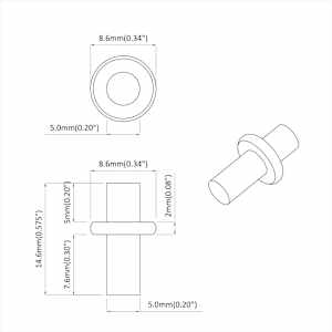 Policejní háček 12 pcs Stříbrná 8,6 x 8,6 x 14,6 mm Ocel - obrázek 7