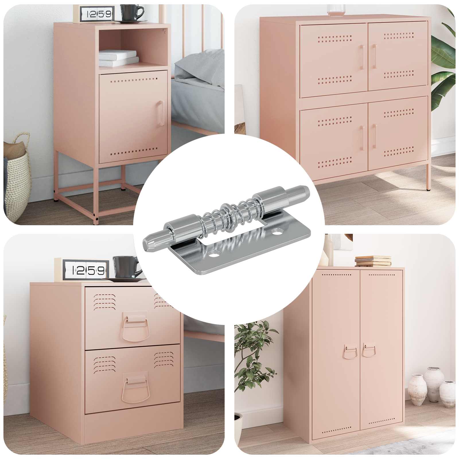 vidaXL Riegel 12 pcs Silber 46 x 17 x 1,2 mm Stahl