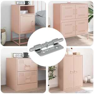 Zaponka 12 pcs srebrna 46 x 17 x 1,2 mm Jeklo