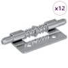vidaXL Lukk 12 tk H&otilde;bedane 46 x 17 x 1,2 mm Teras