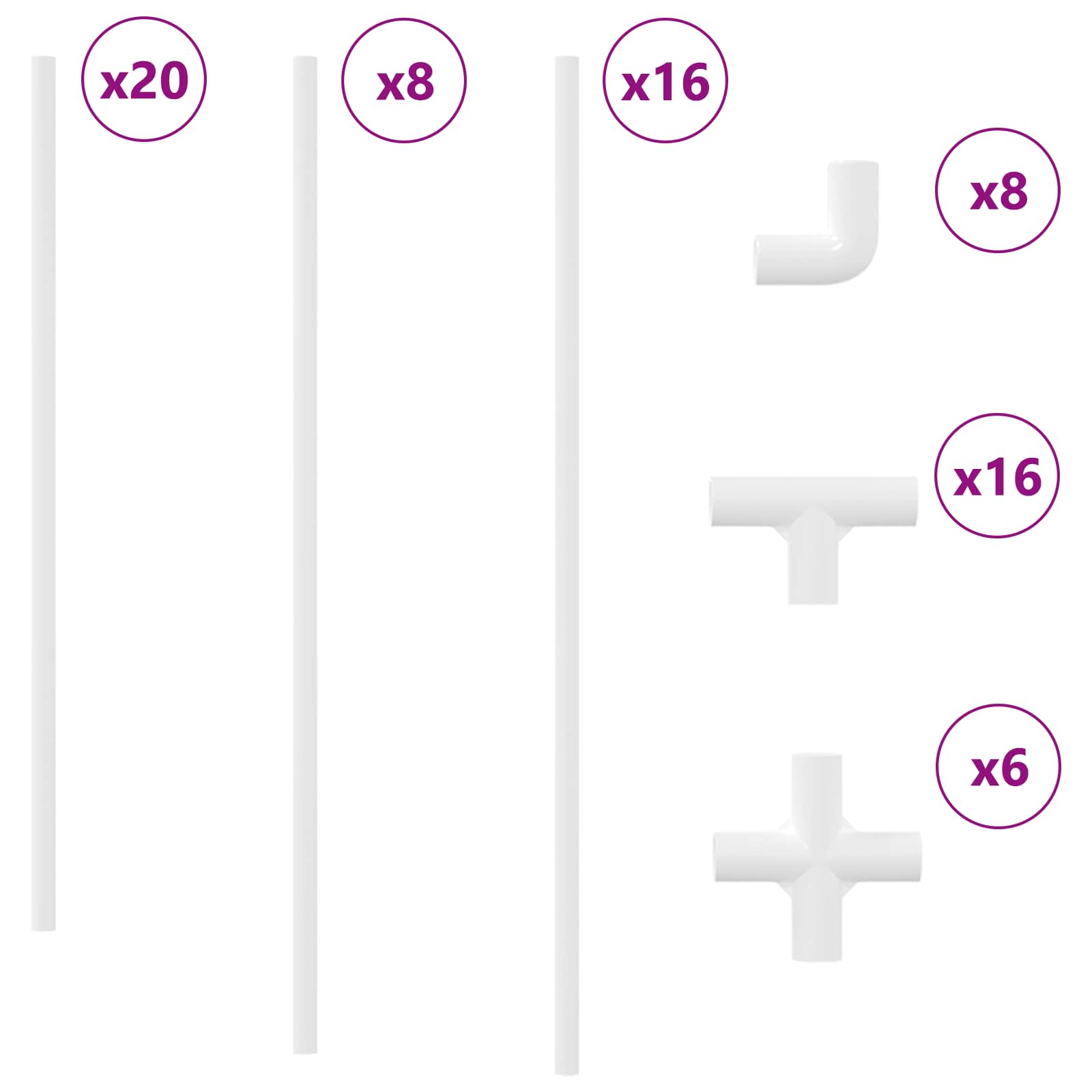 PVC Cevi 2 pcs Bela 12,2 x 1,8 x 500 mm PP in PE - slika 2