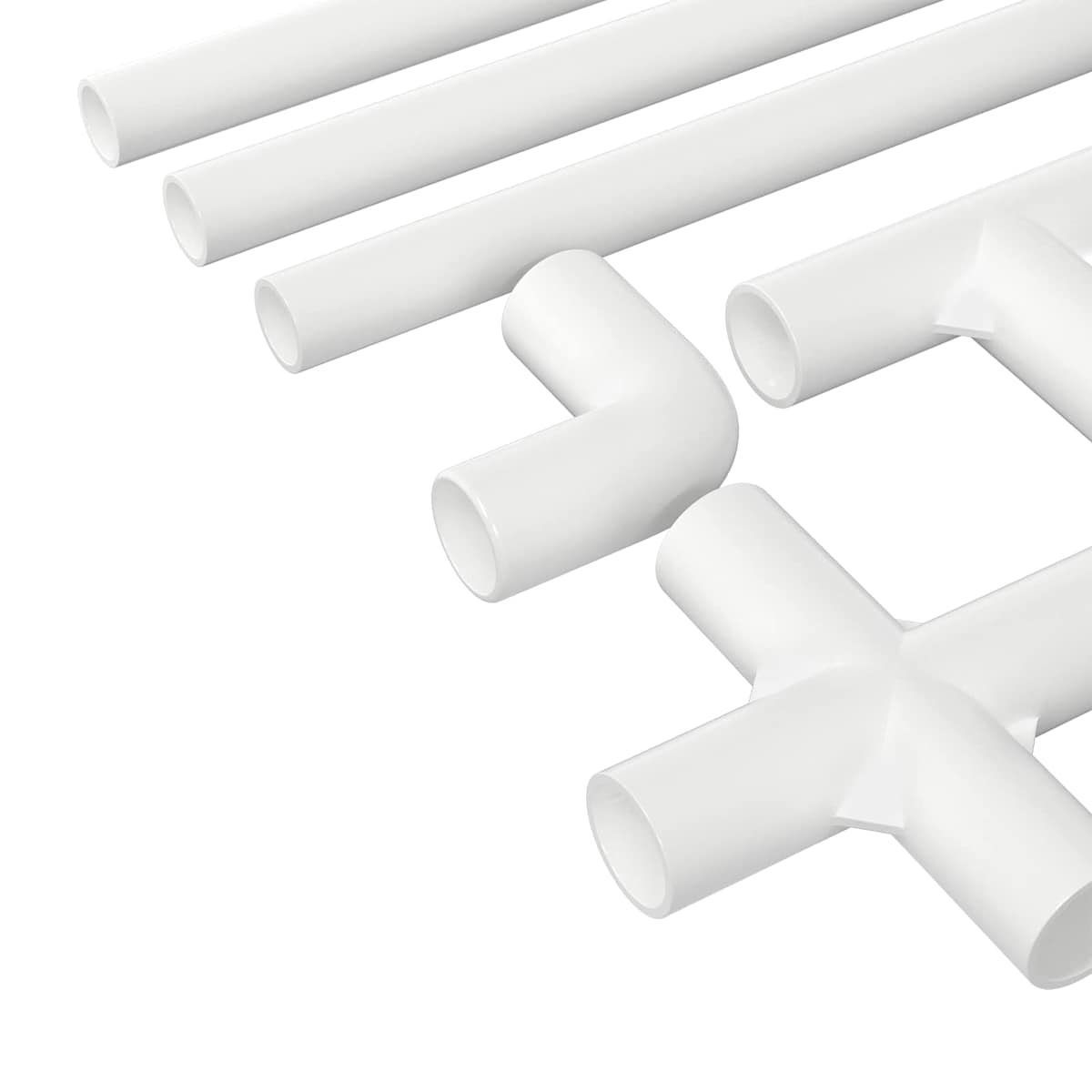PVC rør 29 stk. Hvid PP og PE - Billede 5