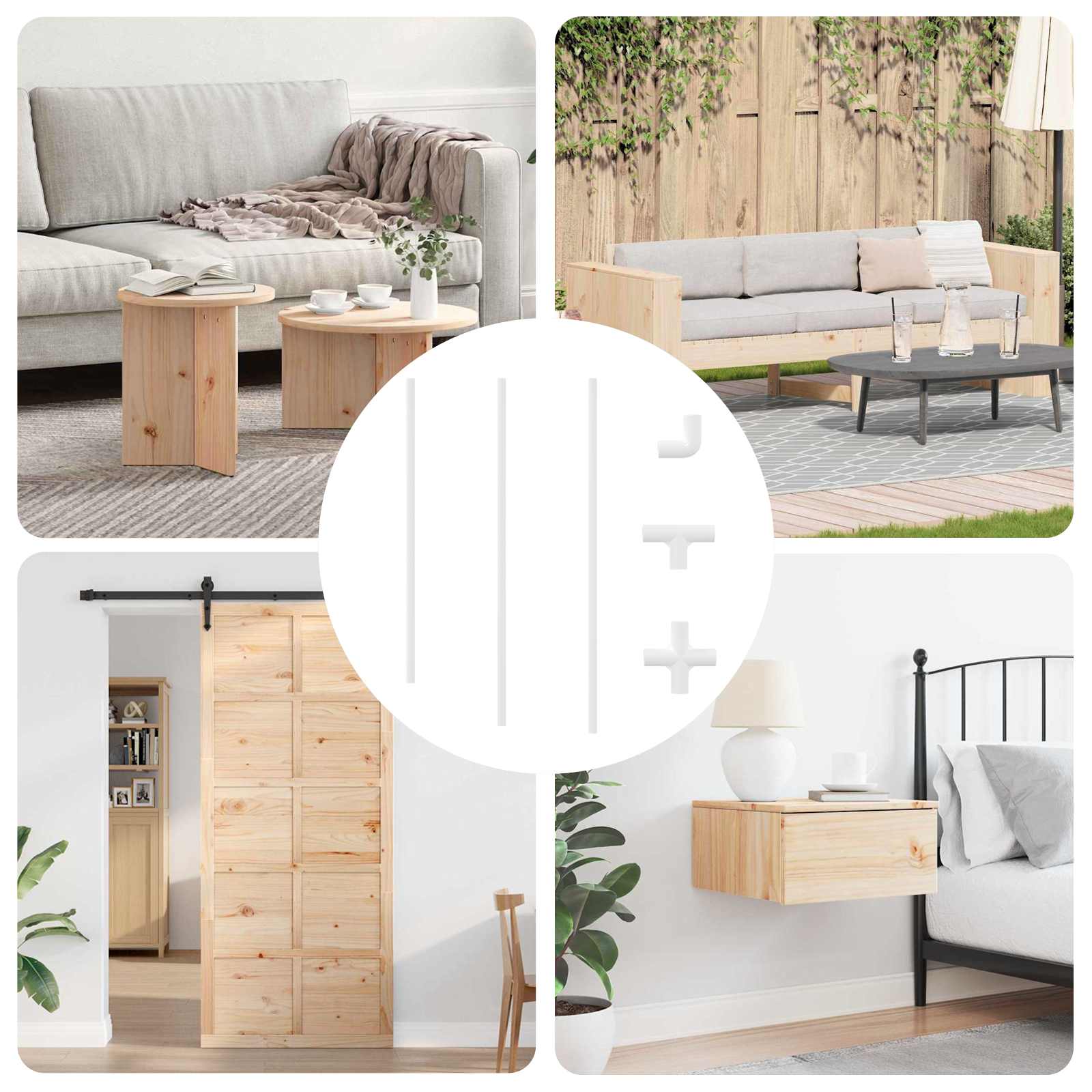 PVC Cevi 29 pcs Bela PP in PE