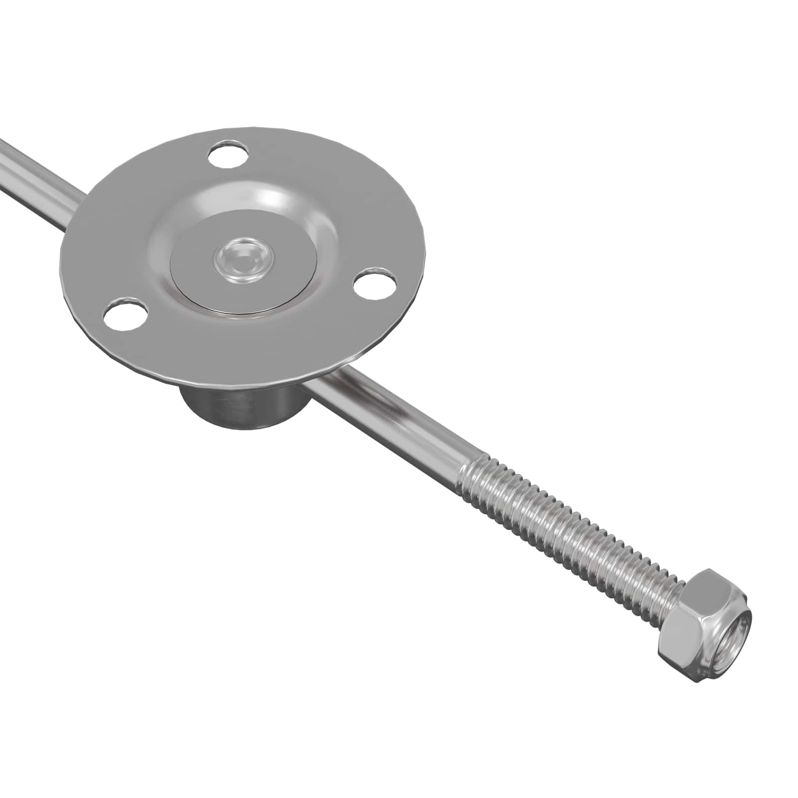 Gāzes atsperes 2 pcs Sudraba 190 mm Dzelzs