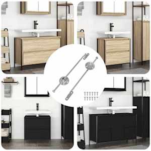 Spojnik s potegom 2 pcs srebrna 190 mm elezo