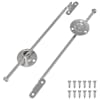 vidaXL T&otilde;mbepulk hinged 2 pcs H&otilde;bedane 190 mm Raud