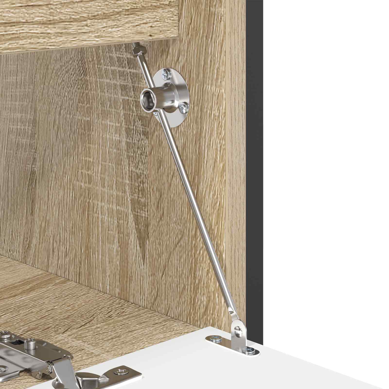 vidaXL Hingă cu tijă de tragere 439 pcs Argintiu Fier