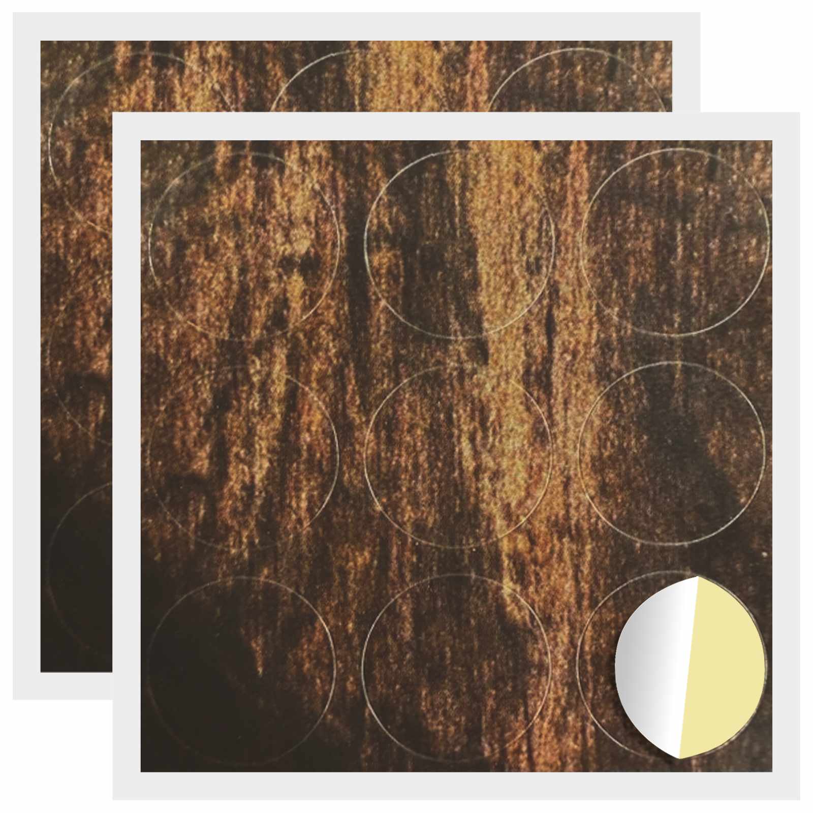 Thumbnail - vidaXL Selbstklebende Schraubenabdeckung 2 pcs Altholz Ø 20 x 0,5 mm