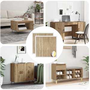 Lepljiva zaščita vijakov 2 pcs Umetni hrast Ø 20 x 0,5 mm