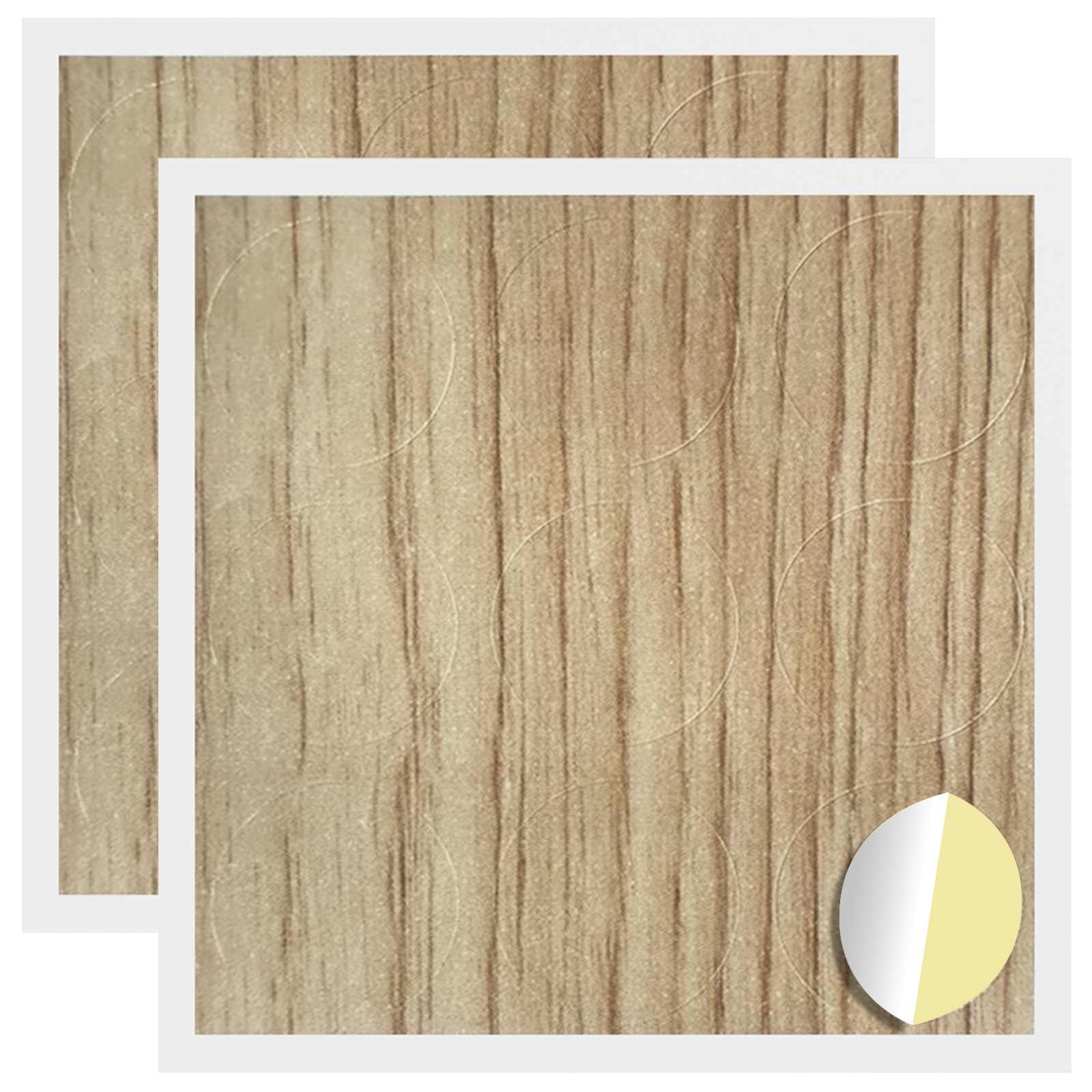 Thumbnail - vidaXL Selbstklebende Schraubenabdeckung 2 pcs Artisan-Eiche