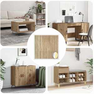 Lepljiva zaščita vijakov 12 pcs Umetni hrast Ø 20 x 0,5 mm