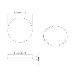 Lepicí kryt šroubu 12 pcs Artisanový dub Ø 20 x 0,5 mm - obrázek 6