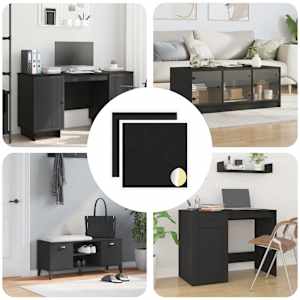 Lepljiva zaščita vijakov 2 pcs Črna Ø 20 x 0,5 mm