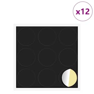 Lepicí kryt šroubu 12 pcs Černá Ø 20 x 0,5 mm Potahovaný papír - obrázek 2