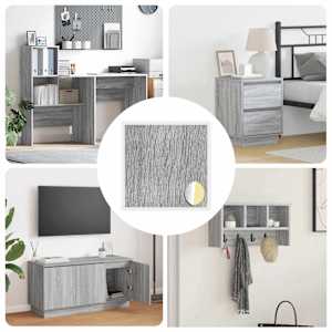 Lepljiva zaščita vijakov 12 pcs Siva Sonoma Ø 20 x 0,5 mm