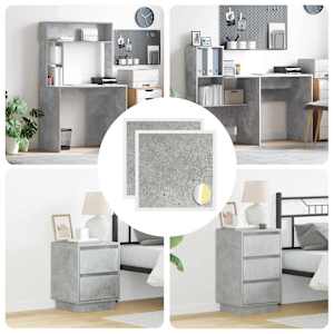 Lepljiva zaščita vijakov 2 pcs Betonsko siva Ø 20 x 0,5 mm