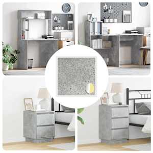 Lepljiva zaščita vijakov 12 pcs Betonsko siva Ø 20 x 0,5 mm