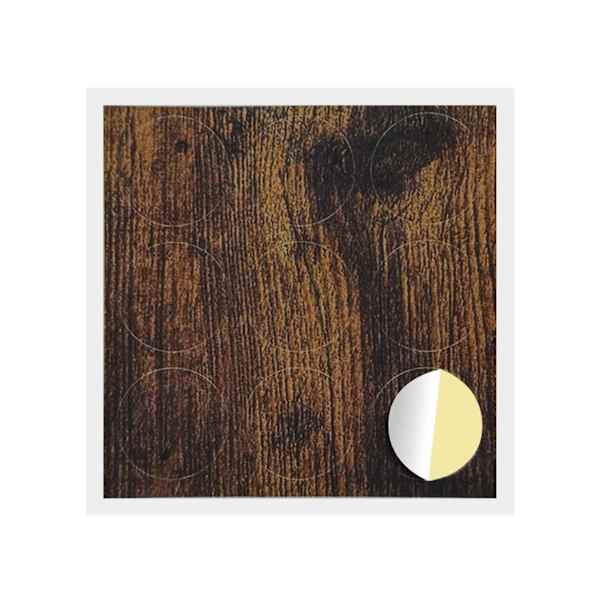 vidaXL Kleebis kruvi kate 12 tk Suitsetatud tamm &Oslash; 20 x 0,5 mm