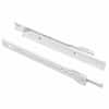vidaXL Sahtli liug 2 tk Valge 250 mm Teras