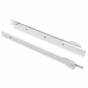 Posuvník zásuvky 2 pcs Bílá 300 mm Ocel - obrázek 2
