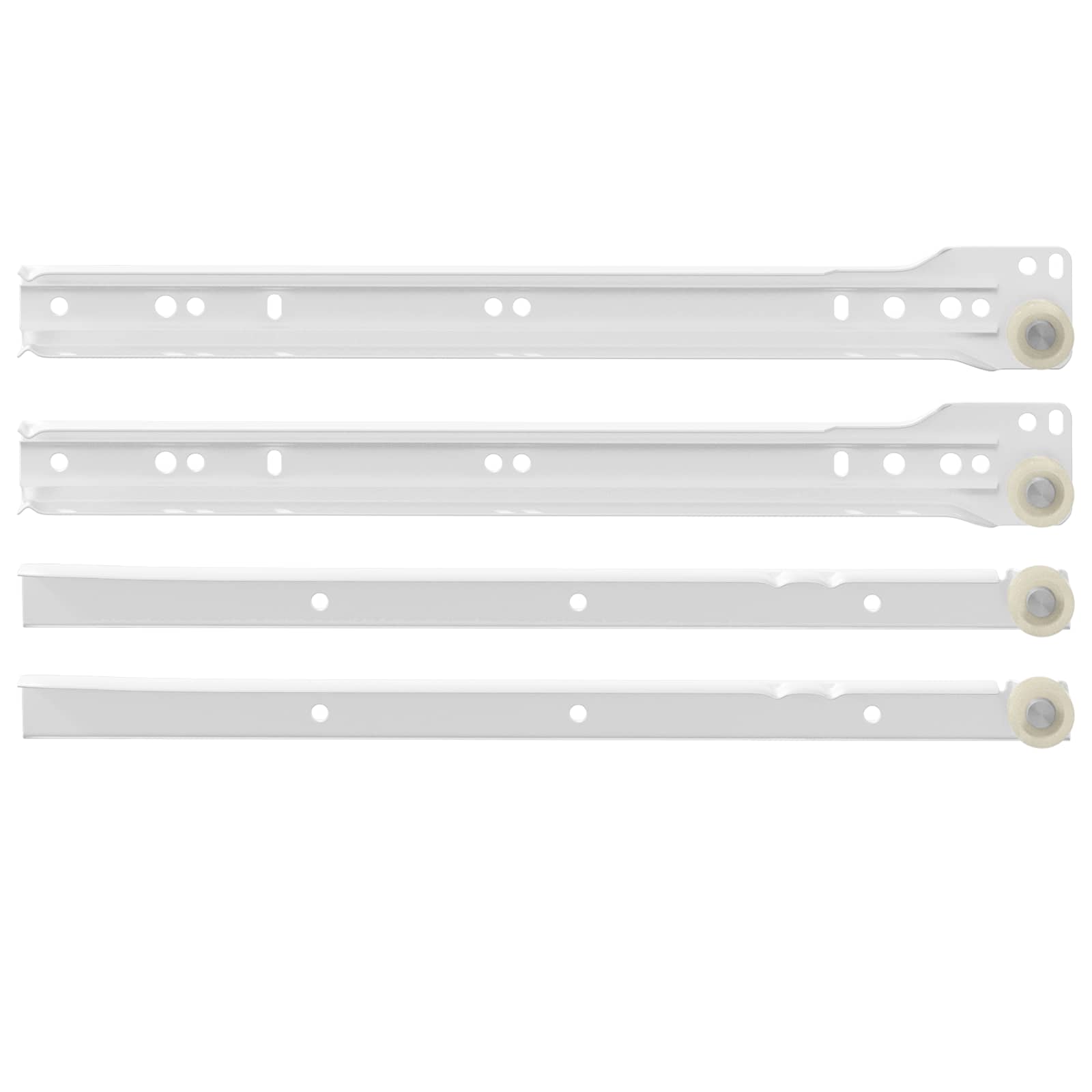 Thumbnail - vidaXL Schubladenschiene 73 pcs Weiß Stahl