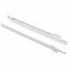 vidaXL Sahtli liug 2 tk Valge 350 mm Teras