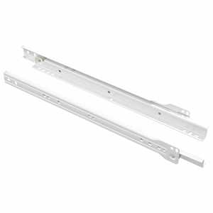 Posuvník zásuvky 2 pcs Bílá 350 mm Ocel - obrázek 2