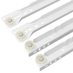 Posuvník zásuvky 12 pcs Bílá 350 mm Ocel - obrázek 5