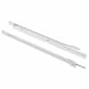 vidaXL Sahtli liug 2 tk Valge 400 mm Teras