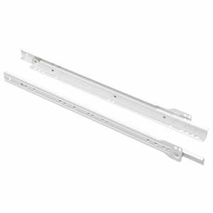 Posuvník zásuvky 2 pcs Bílá 400 mm Ocel - obrázek 2