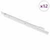 vidaXL Sahtli liug 12 tk Valge 400 mm Teras