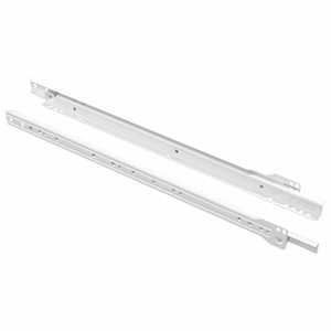 Posuvník zásuvky 2 pcs Bílá 450 mm Ocel - obrázek 2