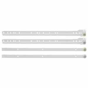 Posuvník zásuvky 12 pcs Bílá 450 mm Ocel - obrázek 3