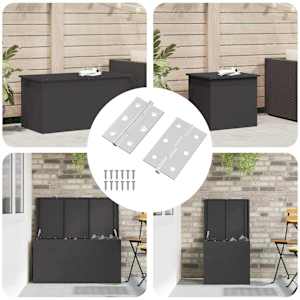 Tečaj Enobarvno 2 pcs srebrna 58 x 35 x 1 mm Jeklo