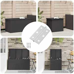 Tečaj Enobarvno 12 pcs srebrna 58 x 35 x 1 mm Jeklo