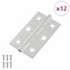 vidaXL Hing &Uuml;ksv&auml;rviline 12 tk H&otilde;bedane 58 x 35 x 1 mm Teras